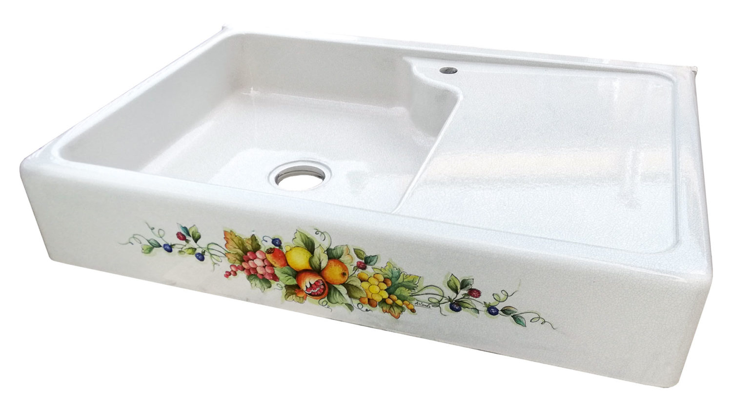 Lavelli Cucina In Pietra Lavica Decorati A Mano Artesole